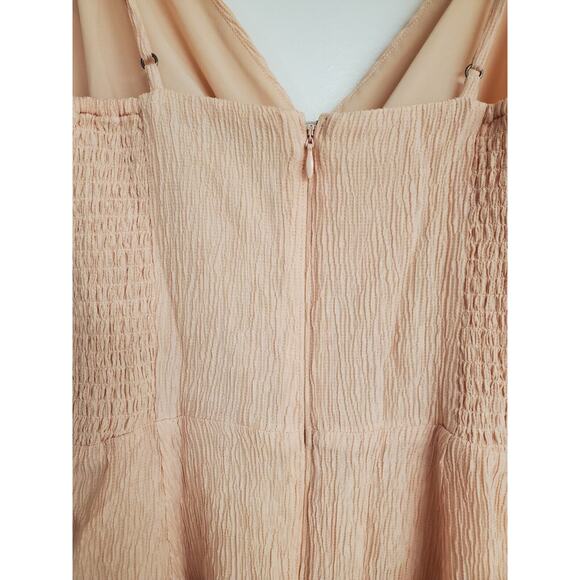 Abercrombie & Fitch Pink Crinkle Texture Twist-Front Mini Dress | Size Small - Picture 7 of 10